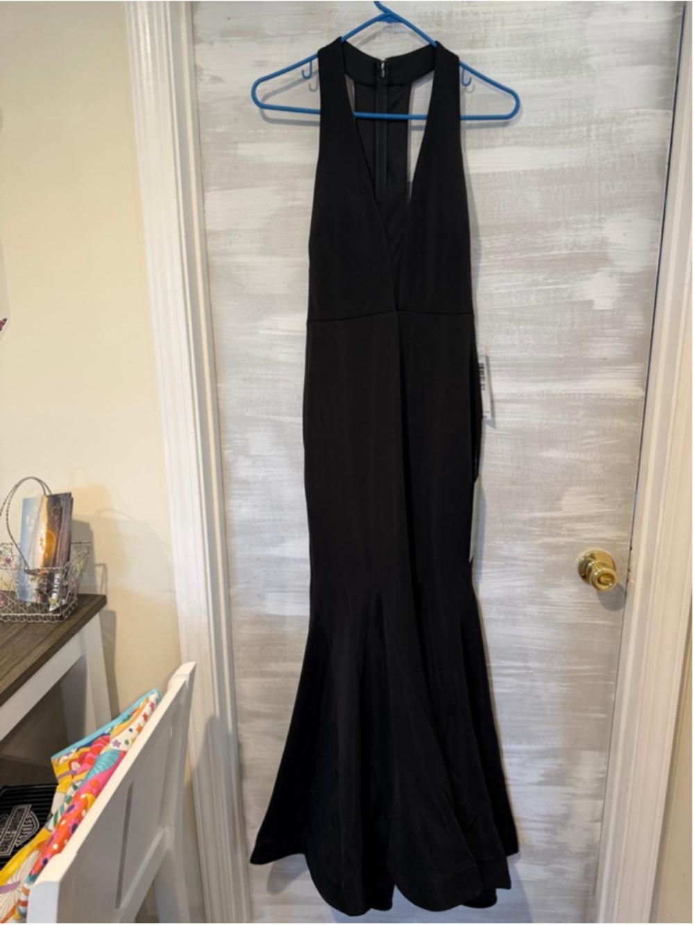 Women's Jump Apparel Black Halter Prom Dress Juniors 7/8 - Picture 9 of 13